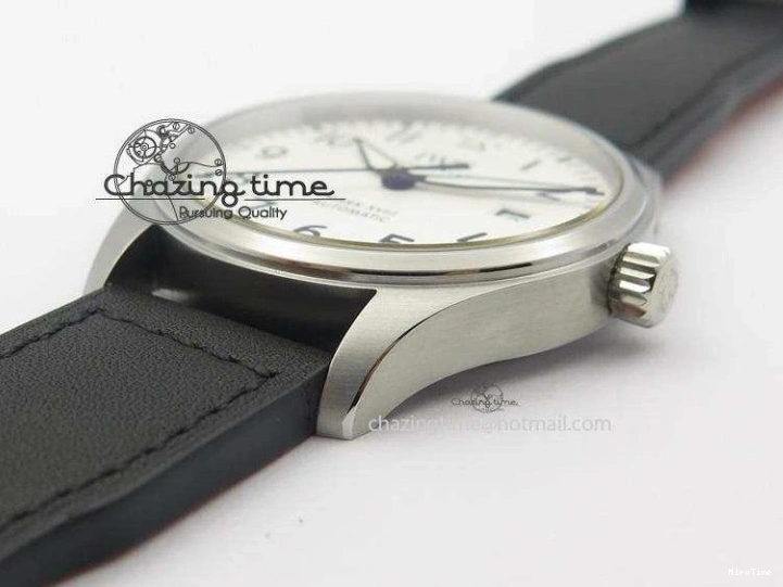 MIROTIME 0310 Mark XVIII IW327002 SS Mk Maker Best Edition White Dial On Black Leather Strap A SunProtective 7298